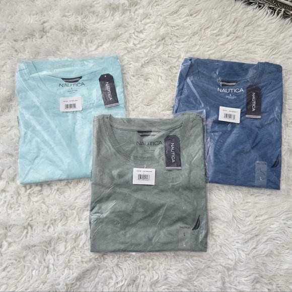 Nautica crewneck deck t-shirts Bundle of 3. Size Large. New.Our wear-every-day - Picture 1 of 10